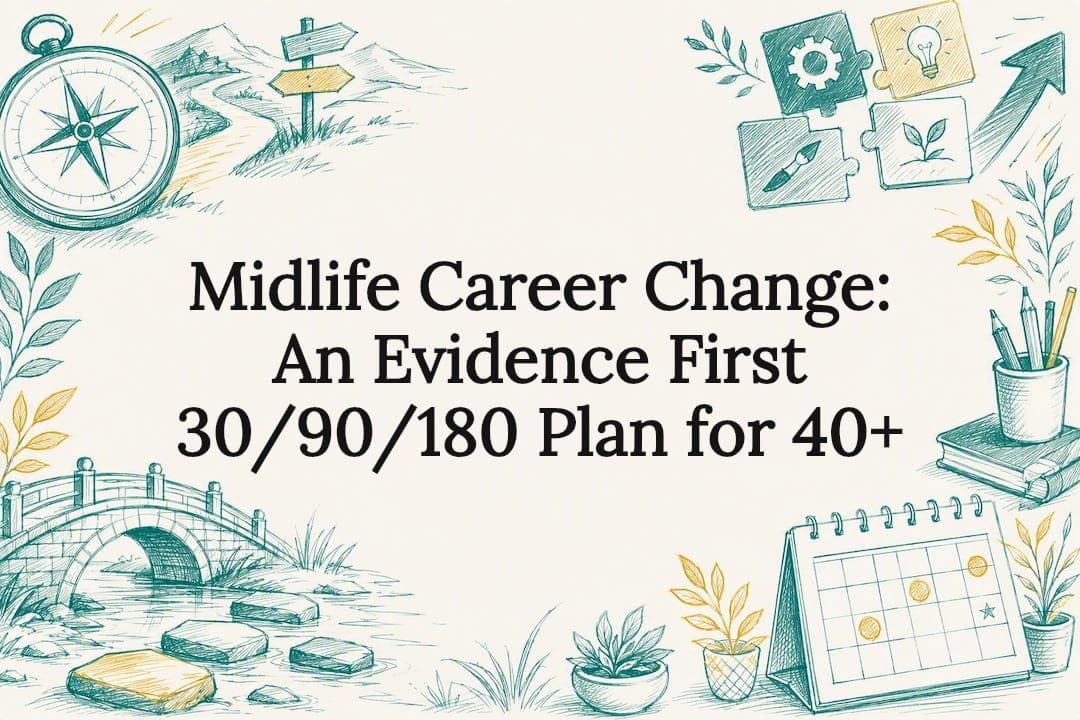 Midlife Career Change: An Evidence First 30/90/180 Plan for 40+